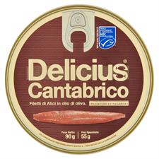 DELICIUS CANTABRICO FILETTI DI ALICI IN OLIO DI OLIVA GR.90