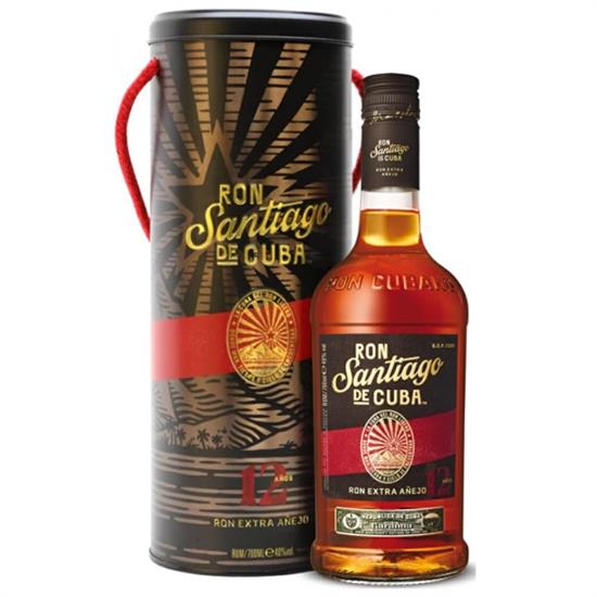 RUM SANTIAGO DE CUBA 12 ANNI CL.70 LATTA