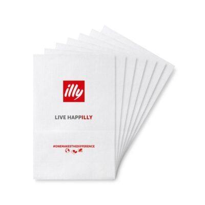 SALVIETTE OVATTINA LOGO ILLY CONF.250