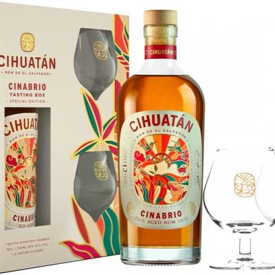 RUM CIHUATAN CINABRIO CONF.2 BICCHIERI CL.70